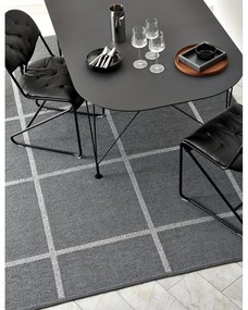 Antracitový vnútorný a vonkajší koberec 70x100 cm Ada Granit – Pappelina