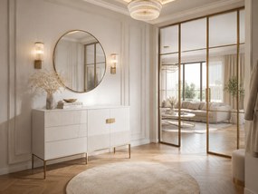 Komoda Stilig ST102A 160 cm bílá/zlatá