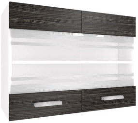 Kuchynská skrinka Belini horná 80 cm eben kráľovský  TOR SGW80/2/WT/HK/0/T
