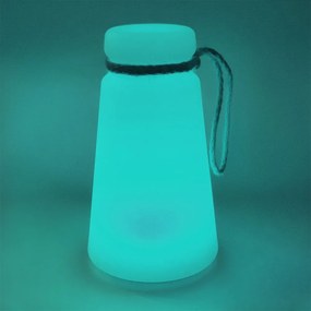 Bielo-hnedá LED stolová lampa (výška 20 cm) Bruno – Fischer &amp; Honsel