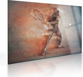 Sklenený obraz - Tenista (70x50 cm)