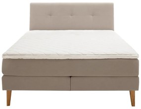 Béžová boxspring posteľ 180x200 cm Stockholm – Meise Möbel