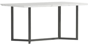 Stôl Marmaris 2203 160X90X75 mramor/čierna