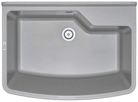 Deante Garden, výlevka z polypropylénu 610x445x302 mm B/O, 2" + sifón, 1-komorová, šedá, ZYT_310B