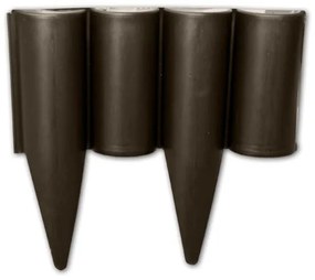 Bradas Záhradná palisáda plastová 2,5m Brown PALGARDEN