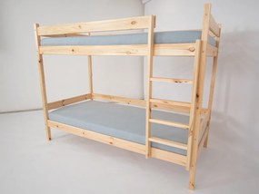 Wilsondo Poschodová posteľ s roštom Paulína 90x200 - prírodná