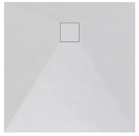 Erga Oldaf, SMC štvorcová sprchová vanička 90 x 90 cm, biela matná, ERG-GMA-OL-9090