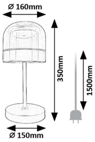 Rabalux 74037 - LED Stmievateľná stolná lampa XELIRA LED/13W/230V 3000/4000/6000K
