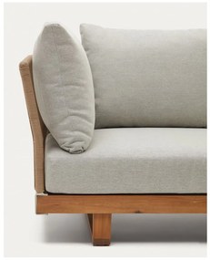 Záhradná lounge súprava z masívu akácie pre 5 v krémovo-prírodnej farbe Raco – Kave Home