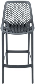 Plastová barová stolička DS10778434 - Tmavo sivá