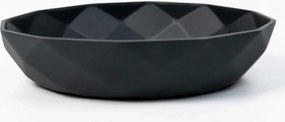 Okrasná miska CAVERO, sklolaminát, priemer 32 cm, antracit