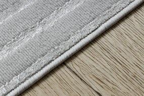 Koberec LIRA E2557 geometrický, štrukturálny, glamour - sivý