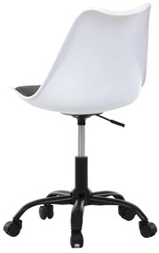 Autronic BONTEC Kancelárska stolička, výškovo nastaviteľná, šedá plast, KA-X7055 GREY Farba: Biela