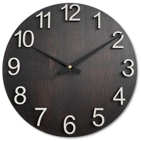 Dizajnové nástenné hodiny z masívneho dreva I SENTOP MAS017-3169-hands/black