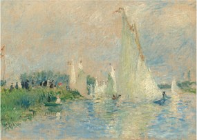 Sklenený obraz - Auguste Renoir, Regatta at Argenteuil, reprodukcia (70x50 cm)