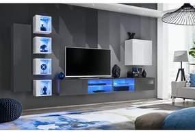 Obývacia Stena Switch Xxvi Grafit/Biely