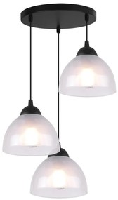 Závesné svietidlo Venice, 3x mliečne sklenené tienidlo, O