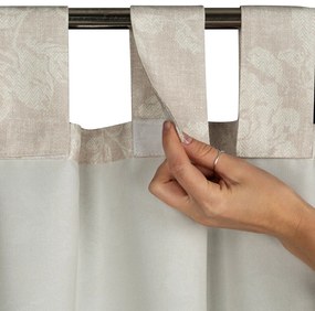 ZÁHRADNÝ VODEODOLNÝ ZÁVES NA PÁSKE GARDEN 155X200 CM VZOROVANÁ