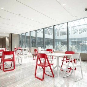 SKY 80 záhradný stôl white