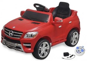 Detské elektrické auto s ovládačom červené Mercedes Benz ML350 6 V-