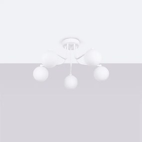 Sollux SL.1660 - Luster na tyči ASTRAL 5xG9/8W/230V biela