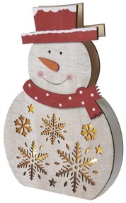 LED Vianočná dekorácia 5xLED/2xAA snehuliak