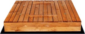 Drevené uzavreté pieskovisko 150x150 cm Springos SB150ZZ - impregnované
