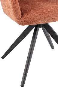 Oranžová jedálenská stolička Louna - 56*58*85 cm