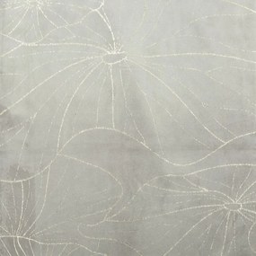 Dekorstudio Elegantný zamatový behúň na stôl BLINK 18 strieborný Rozmer behúňa (šírka x dĺžka): 35x140cm
