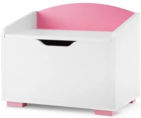 Veľký detský úložný box - ružový