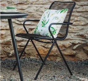 Záhradná stolička Rosa, čierna%
