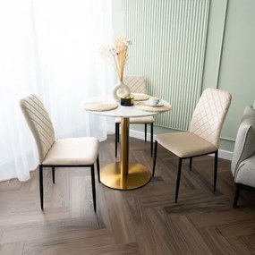 Jedálenská stolička MAVERIK zamatová, béžová