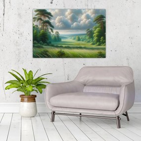 Obraz - Zelená krajina (90x60 cm)