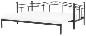 Rozkladacia posteľ 90 cm TULO (s roštom) (čierna). Vlastná spoľahlivá doprava až k Vám domov. 1007540