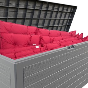 Záhradný úložný box Mosley 280 L sivý
