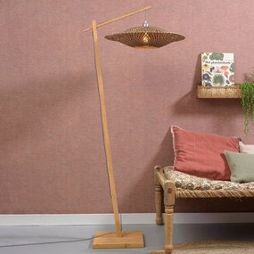 GOOD & MOJO Bali stojaca lampa rám prírodná Ø60 cm