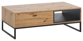 Konferenčný stolík Olier OL03, Farby: dub artisan / dub artisan + čierny