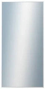 DANTIK - Zrkadlo v rámu, rozmer s rámom 50x100 cm z lišty Hliník biela (7003027)