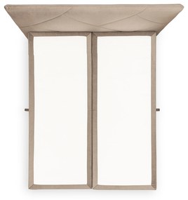 Posteľ Boxspring Wasil 160x200 s úložným priestorom - béžový zamat Element 6