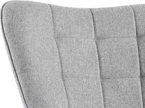 Kreslo Hannah, svetlo šedá tkanina