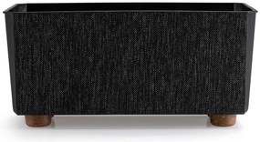 PLASTOVÝ KVETINÁČ SALVIA TX 28,5X17 CM ČIERNA