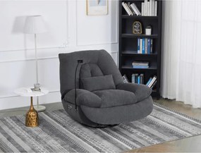 Polohovacie kreslo sivé, elektrické TV-7089 GREY2