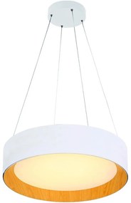 Eurolamp LED Luster na lanku LED/30W/230V 3000K biela/dub EU0026