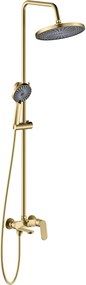 Rea Marco, sprchový set s vaňovou výlevkou, zlatá matná, REA-P8548