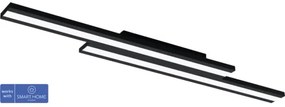 LED stropné svietidlo Eglo Crosslink 10,2 W 3100lm 2700-6500K čierne stmievateľné