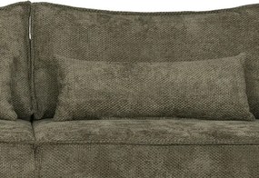 Trojmiestna pohovka Cassino, olivovo zelená tkanina