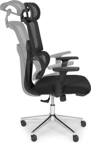 Ergonomická sieťovaná kancelárska stolička s nastaviteľnou opierkou hlavy