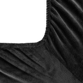 FLEECOVÉ PRESTIERADLO FLANO 160X200 CM ČIERNE