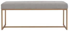 vidaXL Lavička 120 cm sivá zamatová