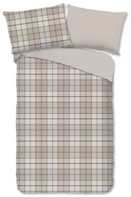 Svetlohnedé flanelové obliečky na jednolôžko 140x200 cm Bernardus – Good Morning